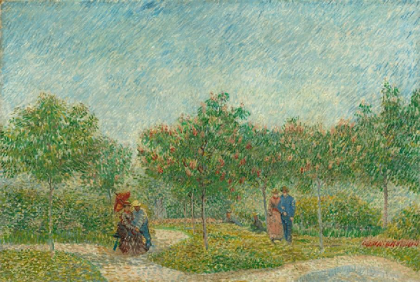 Vincent van Gogh, Garden with Courting Couples: Square Saint-Pierre, 1887